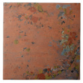 rode woestijnsteen liefhebbers tegeltje (Voorkant)