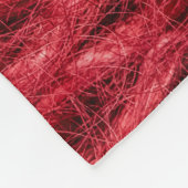 Rode wol: breiende textuur achtergrond. fleece deken (Hoek)