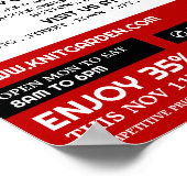 Rode wol Winkel, Knitting Store, Garnenwinkel Poster (Hoek)