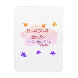 Rode wolken twinkelen Twinkle Little Star baby sho Magneet
