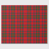 Rode wollen tartan cadeaupapier (Vlak)