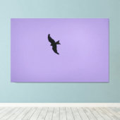 Rode Wouw In Vlucht Canvas Afdruk (Insitu (Houten vloer))