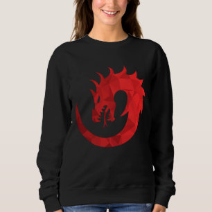 Rode Wyvern Circle Gothic Sweatshirt - Donkere Fan