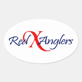 Rode X Anglers Ovale Sticker