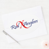 Rode X Anglers Ovale Sticker (Envelop)