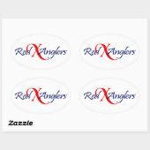 Rode X Anglers Ovale Sticker (Vel)