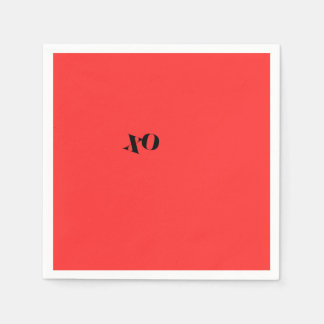 Rode XO servetten