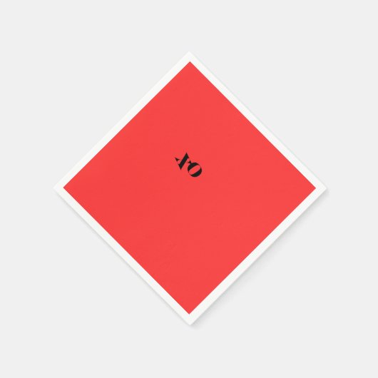 Rode XO servetten (Hoek)