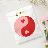 Rode Yin Yang hart valentijnen Bedankzakje (Gezegeld)