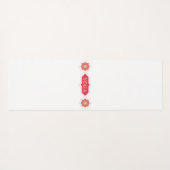 Rode yoga yogamat (Achterkant (horizontaal))