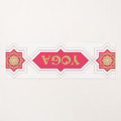 Rode yoga yogamat (Voorkant (horizontaal))