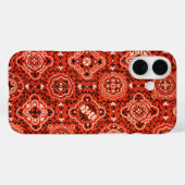 Rode zakdoek Case-Mate iPhone case (Achterkant (horizontaal))