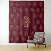 Rode Zakelijk Logo Step & Repeat Achtergrond Banne Wandkleed (In situ)