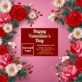 Rode Zakelijk Merk op Valentijn Folie Feestdagen Briefkaart