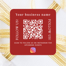 Rode Zakelijke qr-code Instagram