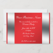 Rode zakelijke uitnodiging (Voorkant)