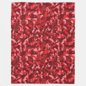 Rode Zalm Camouflage Fleece Deken (Voorkant)