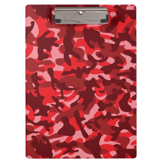 Rode Zalm Camouflage Klembord (Voorkant)