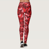Rode Zalm Camouflage Leggings (Achterkant)