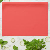 Rode Zalm Effen Kleur Theedoek (Gevouwen)