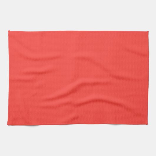Rode Zalm Effen Kleur Theedoek (Horizontaal)