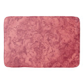 Rode Zalm Marmer abstract Badmat (Voorkant)