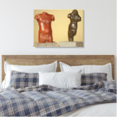 Rode zandsteen, mannetje en grijze zandsteen danse canvas afdruk (Insitu (Slaapkamer))