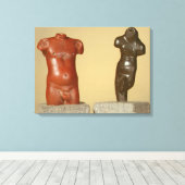 Rode zandsteen, mannetje en grijze zandsteen danse canvas afdruk (Insitu (Houten vloer))