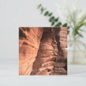 Rode zandsteen Natuur Fotokaart (Staand voorkant)