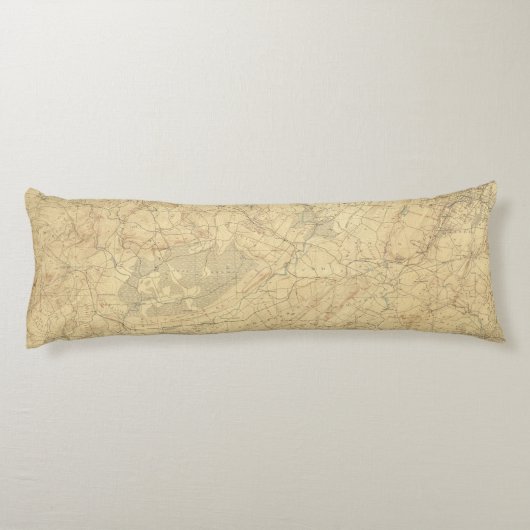 Rode zandsteen, New Jersey 2 Lichaamskussen (Achterkant)