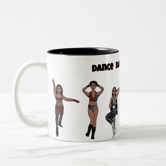 Rode Zebra #1 Mok (Links)