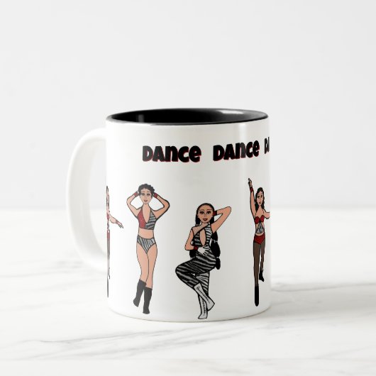 Rode Zebra #2 Mok (Voorkant links)