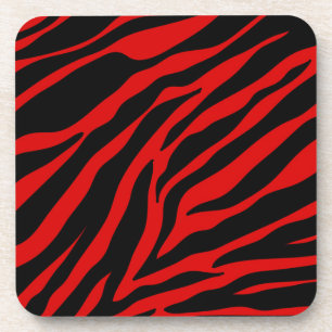 rode zebra bier onderzetter