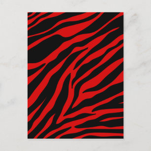 rode zebra briefkaart