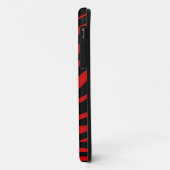 rode zebra Case-Mate iPhone case (Achterkant/links)