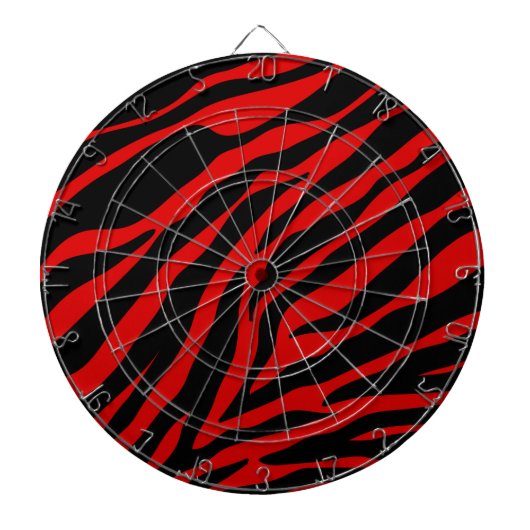 rode zebra dartbord (Voorkant)