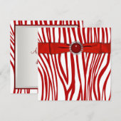 Rode Zebra Kaart (Voorkant / Achterkant)