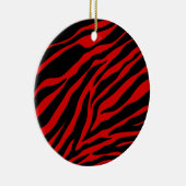 rode zebra keramisch ornament (Rechts)