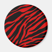 rode zebra magneet (Voorkant)