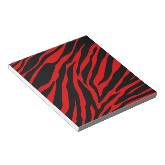 rode zebra notitieblok (Schuin)