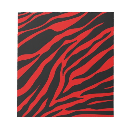 rode zebra notitieblok (Voorkant)