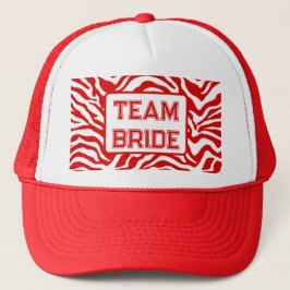 Rode Zebra print Trucker Pet