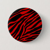 rode zebra ronde button 5,7 cm (Voorkant)
