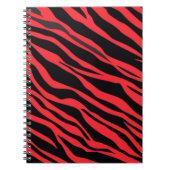 Rode Zebra Strepen Notitieboek (Voorkant)