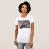 Rode Zebra T-shirt (Voorkant volledig)