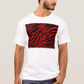 rode zebra t-shirt (Voorkant)