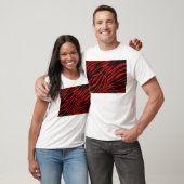 rode zebra t-shirt (Unisex)