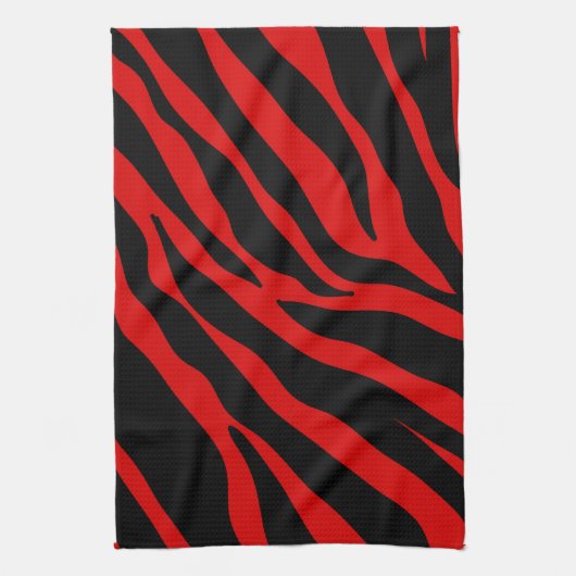 rode zebra theedoek (Verticaal)