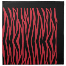 Rode Zebra Wild Animal Stripes