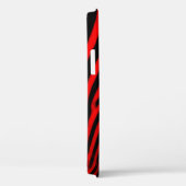 Rode Zebrastripes Case-Mate iPhone Case (Achterkant / Rechts)